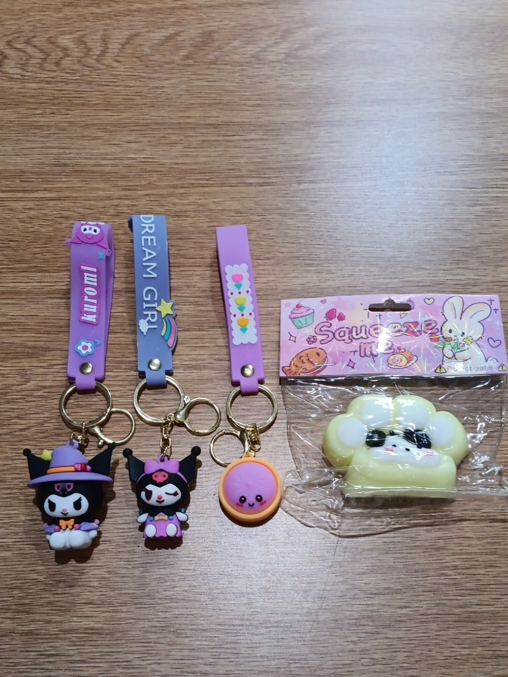 Kuromi Keychsin Sqishee Bundle
